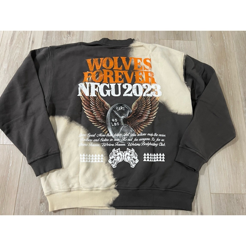 Darc Sport Wolf Club Fly Higher V2 Vintage London Crewneck Sz Xl 479-1000.